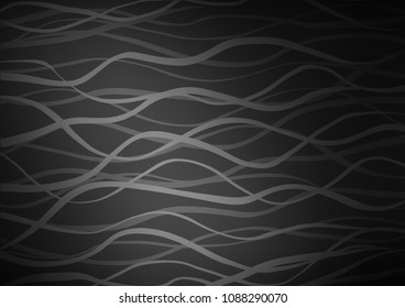 Dark Silver, Gray vector natural abstract background. An elegant bright illustration with lines in Natural style. The best blurred design for your business.