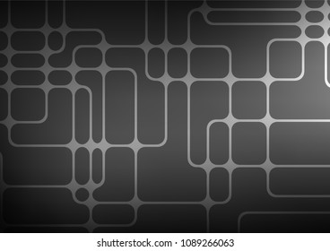 Dark Silver, Gray vector natural elegant pattern. An elegant bright illustration with lines in Natural style. The pattern can be used for coloring books and pages for kids.