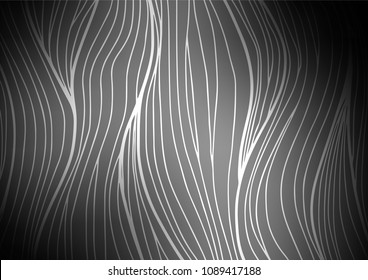 Dark Silver, Gray vector natural elegant pattern. Decorative shining illustration with doodles on abstract template. The doodle design can be used for your web site.