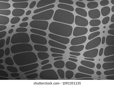 Dark Silver, Gray vector natural abstract texture. Doodles on blurred abstract background with gradient. Hand painted design for web, leaflet, textile.