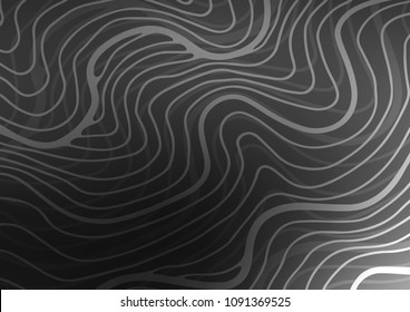 Dark Silver, Gray vector natural elegant template. Modern geometrical abstract illustration with doodles. The textured pattern can be used for website.