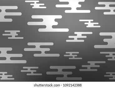 Dark Silver, Gray vector natural elegant template. Sketchy hand drawn doodles on blurred background. A completely new template for your business design.