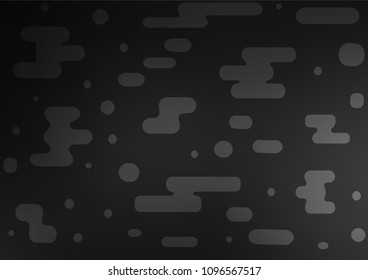 Dark Silver, Gray vector natural elegant pattern. An elegant bright illustration with lines in Natural style. Hand painted design for web, wrapping, wallpaper.
