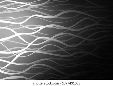 Dark Silver, Gray vector natural abstract background. Colorful illustration in abstract style with doodles and Zen tangles. The template can be used as a background for cell phones.