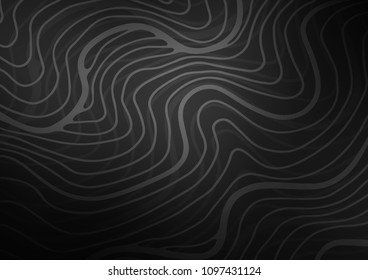 Dark Silver, Gray vector natural abstract texture. Geometric doodle illustration in Origami style with gradient. The best blurred design for your business.