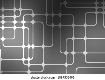 Dark Silver, Gray vector natural elegant pattern. A completely new color illustration in doodle style. The best blurred design for your business.