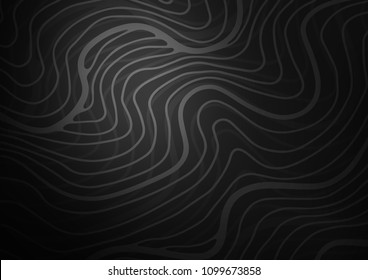 Dark Silver, Gray vector natural abstract template. Colorful abstract illustration with lines in Asian style. Brand-new design for your business.