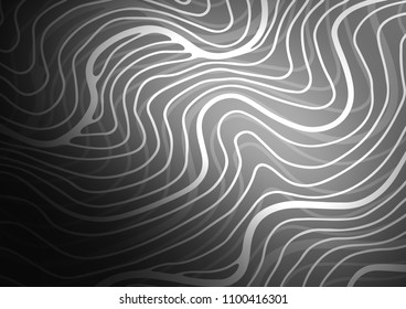 Dark Silver, Gray vector natural abstract background. Glitter abstract illustration with doodles and Zen tangles. The pattern can be used for heads of websites and designs.