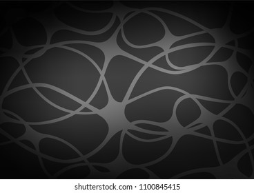 Dark Silver, Gray vector natural abstract background. An elegant bright illustration with lines in Natural style. The pattern can be used for coloring books and pages for kids.