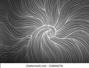 Dark Silver, Gray vector natural elegant pattern. A vague abstract illustration with doodles in Indian style. The best blurred design for your business.