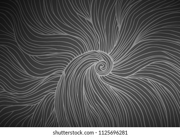Dark Silver, Gray vector natural abstract background. Colorful abstract illustration with lines in Asian style. The pattern can be used for coloring books and pages for kids.