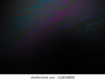 Dark Silver, Gray vector natural elegant background. A vague abstract illustration with doodles in Indian style. The pattern can be used for heads of websites and designs.
