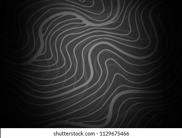 Dark Silver, Gray vector natural elegant background. Blurred decorative design in Indian style with Zen tangles. A new texture for your design.