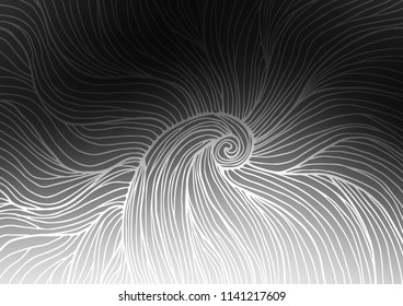 Dark Silver, Gray vector natural abstract pattern. Blurred decorative design in Indian style with Zen tangles. The best blurred design for your business.