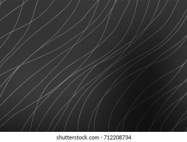 Dark Silver, Gray vector natural abstract texture. Sketchy hand drawn doodles on blurred background. A completely new design for your business.