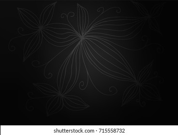 Dark Silver, Gray vector natural abstract template. Creative illustration in blurred style with doodles. Hand painted design for web, wrapping, wallpaper.