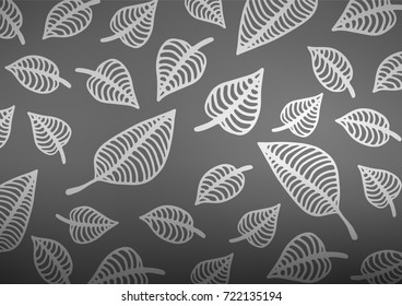 Dark Silver, Gray vector natural abstract pattern. An elegant bright illustration with lines in Natural style. A completely new template for your business design.