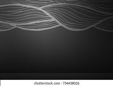 Dark Silver, Gray vector natural elegant pattern. An elegant bright illustration with lines in Natural style. The pattern can be used for heads of websites and designs.