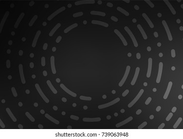 Dark Silver, Gray vector natural abstract texture. Decorative shining illustration with doodles on abstract template. The elegant pattern can be used as a part of a brand book.