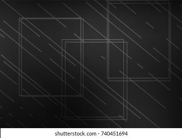 Dark Silver, Gray vector natural abstract background. Creative illustration in blurred style with doodles and Zen tangles. The completely new template can be used for your brand book.