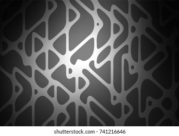 Dark Silver, Gray vector natural elegant background. Geometric doodle illustration in Origami style with gradient. The doodle design can be used for your web site.