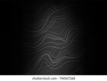 Dark Silver, Gray vector natural abstract texture. A completely new color illustration in doodle style. Hand painted design for web, wrapping, wallpaper.