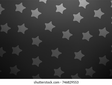 Dark Silver, Gray vector natural abstract pattern. Geometric doodle illustration in Origami style with gradient. The textured pattern can be used for website.