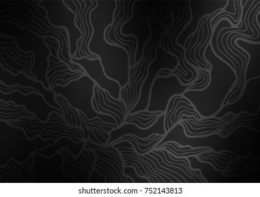 Dark Silver, Gray vector natural elegant template. Brand-new colored illustration in blurry style with doodles. The best blurred design for your business.