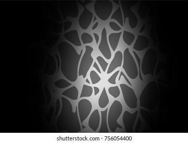 Dark Silver, Gray vector natural elegant pattern. Ethnic elegant natural pattern with gradient. Hand painted design for web, leaflet, textile.