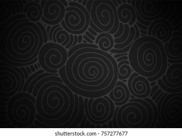 Dark Silver, Gray vector natural abstract texture. Blurred decorative design in Indian style with Zen tangles. The pattern can be used for wallpapers and coloring books.