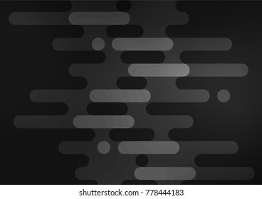 Dark Silver, Gray vector natural abstract pattern. Creative illustration in blurred style with doodles and Zen tangles. Hand painted design for web, wrapping, wallpaper.