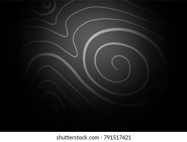 Dark Silver, Gray vector natural abstract template. Colorful illustration in abstract style with doodles and Zen tangles. The pattern can be used for wallpapers and coloring books.