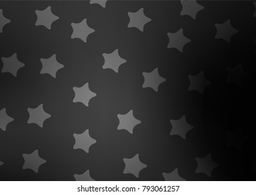 Dark Silver, Gray vector natural elegant pattern. Geometric doodle illustration in Origami style with gradient. The pattern can be used for heads of websites and designs.