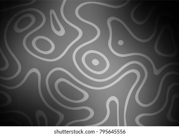 Dark Silver, Gray vector natural abstract template. Colorful illustration in abstract style with doodles. A completely new template for your business design.