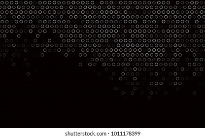 Dark Silver, Gray vector  pattern with spheres. Modern abstract illustration with colorful water drops. The pattern can be used for beautiful websites.