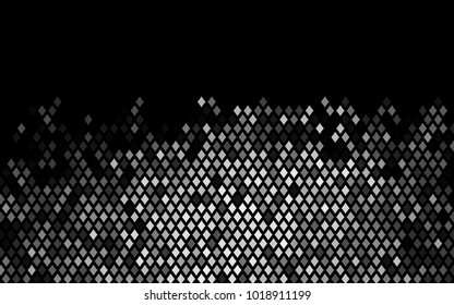 Dark Silver, Gray vector pattern. Brand-new rectangular template. Shining geometric sample. Repeating theme with rectangular shapes. Texture for your design.
