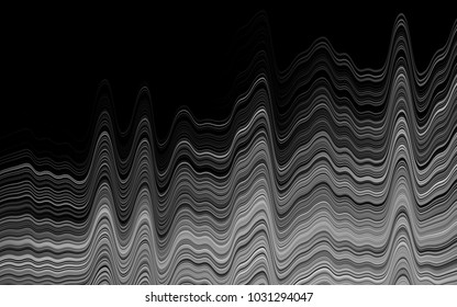 Dark Silver, Gray vector pattern with bubble shapes. Colorful abstract illustration with gradient lines. The elegant pattern for brand book.