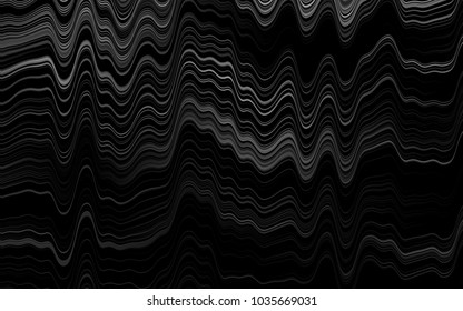 Dark Silver, Gray vector pattern with bubble shapes. Glitter abstract illustration with wry lines. A completely new marble design for your business.