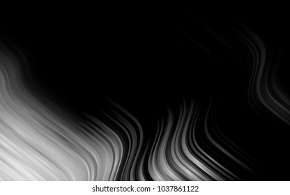 Dark Silver, Gray vector pattern with lamp shapes. Creative illustration in halftone marble style with gradient. A completely new template for your business design.