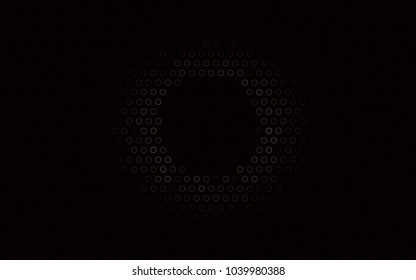 Dark Silver, Gray vector  pattern with spheres. Modern abstract illustration with colorful water drops. New design for ad, poster, banner of your website.