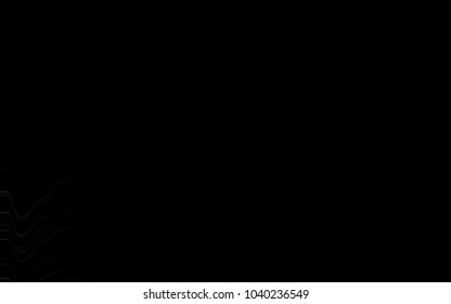 Dark Silver, Gray vector pattern with liquid shapes. Glitter abstract illustration with wry lines. A completely new marble design for your business.