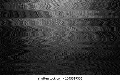Dark Silver, Gray vector pattern with curved circles. Shining illustration, which consist of blurred lines, circles. The best blurred design for your business.