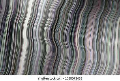 Dark Silver, Gray vector pattern with bent ribbons. Colorful abstract illustration with gradient lines. Marble design for your web site.
