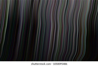 Dark Silver, Gray vector pattern with bent lines. A vague circumflex abstract illustration with gradient. Brand-new design for your ads, poster, banner.