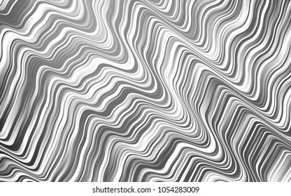 Dark Silver, Gray vector pattern with bubble shapes. Glitter abstract illustration with wry lines. Pattern for your business design.