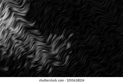 Dark Silver, Gray vector pattern with bubble shapes. Colorful abstract illustration with gradient lines. Pattern for your business design.