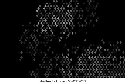 Dark Silver, Gray vector pattern. Brand-new rectangular template. Shining geometric sample. Repeating theme with rectangular shapes. Texture for your design.