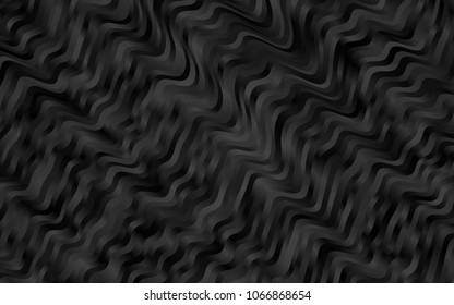 Dark Silver, Gray vector pattern with lamp shapes. Glitter abstract illustration with wry lines. A new texture for your  ad, booklets, leaflets.