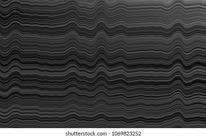 Dark Silver, Gray vector pattern with lamp shapes. Glitter abstract illustration with wry lines. Marble style for your business design.