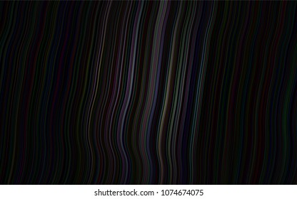 Dark Silver, Gray vector pattern with bent ribbons. Colorful illustration in abstract marble style with gradient. The elegant pattern for brand book.